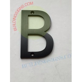Floating Mount Apartment / MAIL BOX letter sign, Door / house letter sign- Letter B ( Black, floating , 3 inch Hight)- The Black panther line
