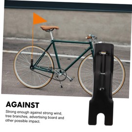 3 Pieces Flagpole Holder Outdoor Sign Car Mount Bicycle Flag Holder Safety Flag Fixator Bicycle Flag Mount Flagpole Holders Safety
