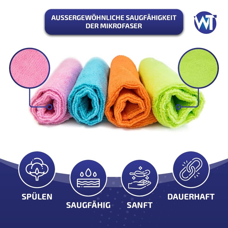 Microfibre Cloth Set of 4 | Size 30 x 30