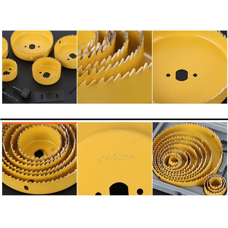 Hole Saw Kit, 11 Piece Hole Saw Cutter Set, Downlights,