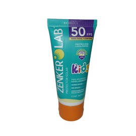 Zenker Lab Kids Protector Solar SPF 50, Crema Facial y Corporal, UVA/UVB, No Graso, Para Piel Sensible
