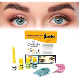 J Deni Kit Completo Incluye 1 Planchado De Ceja mas 1 Rizado De Pestañas Jade By Gaero Shop Uso Profesional Incluye Geles, Neutralizantes y Reestructurante Set Duo Profesional para Laminado y Lifting