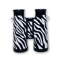 ExplorAvision - Zebra Binoculars from Deluxebase. Safari Portable and Compact Binoculars for Kids. Great Zoo Animal Toys for Boys and Girls and Educational Toys for Outdoor Exploration.