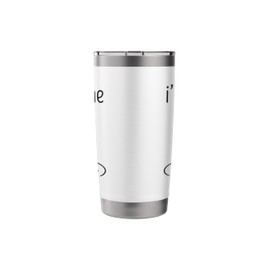 I’m Fine Liberty Torch Sarcastic Political Burnout Humor Stainless Steel Insulated Tumbler
