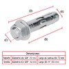 Fiero TAE-5/8T, Taquete de expansión, 5/8' con tornillo, bolsa 2