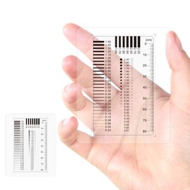 Crack Width Ruler Crack Monitor - Reinforced Expert Tear Width Gauge for Precise Car and Furniture Inspection, High Precision Tear Meter for Appraisers and Craftsmen (Pack of 2)