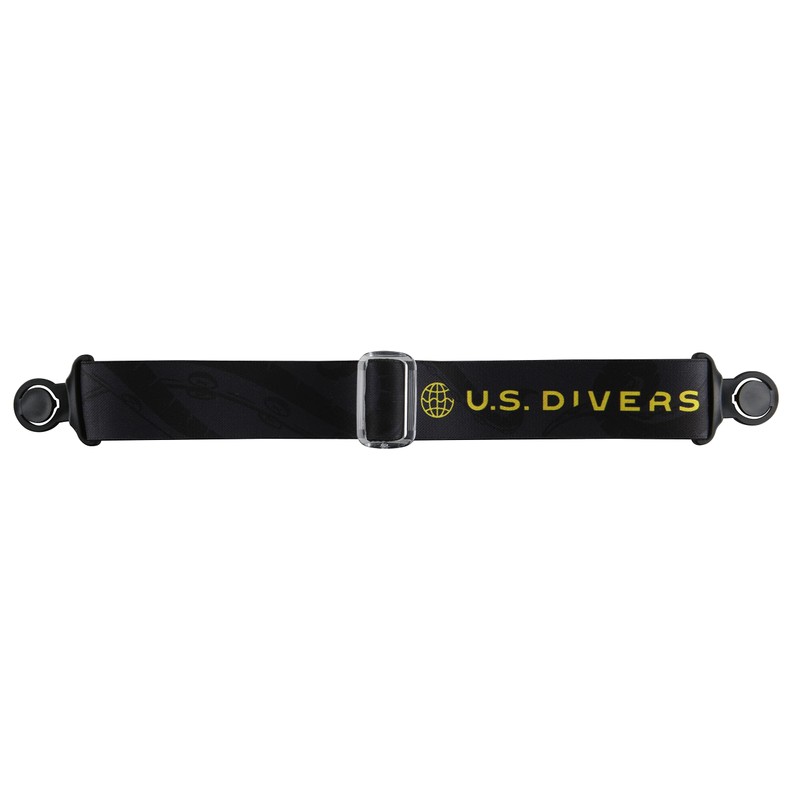 US Divers Avila Snorkel Mask for Adults, Black Dark Grey