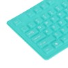 Foldable Silicone Keyboard 108 Keys Silicone Foldable USB Wired Waterproof