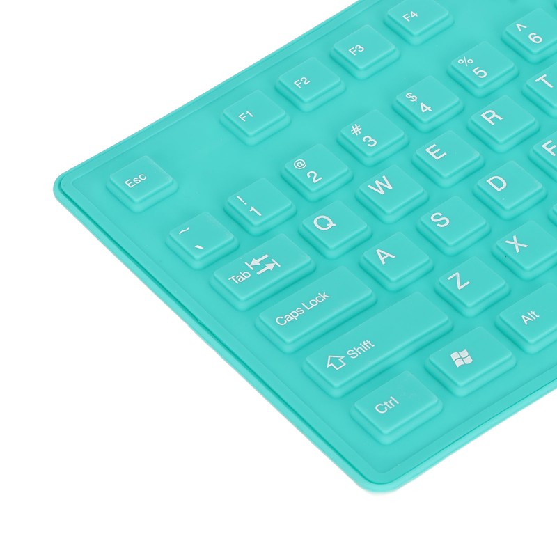 Foldable Silicone Keyboard 108 Keys Silicone Foldable USB Wired Waterproof
