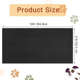 Drydiet Extra Large Dogs Playpen Mat Kennel Flooring for Dogs 120'' x 60'' Washable Floor Covering Reusable Waterproof Non Slip Rug Whelping Pad Kennel Incontinence Housebreak, Dark Gray(PVC)