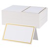XKQYX 106 Pcs Table Place Cards, White Blank Tent Card