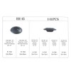 141pcs 6 Sizes Assorted Car Flush Mount Hole Plugs Auto