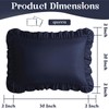 KKJIAF Ruffle Pillow Cases Queen Size Set of 2, Ruffled