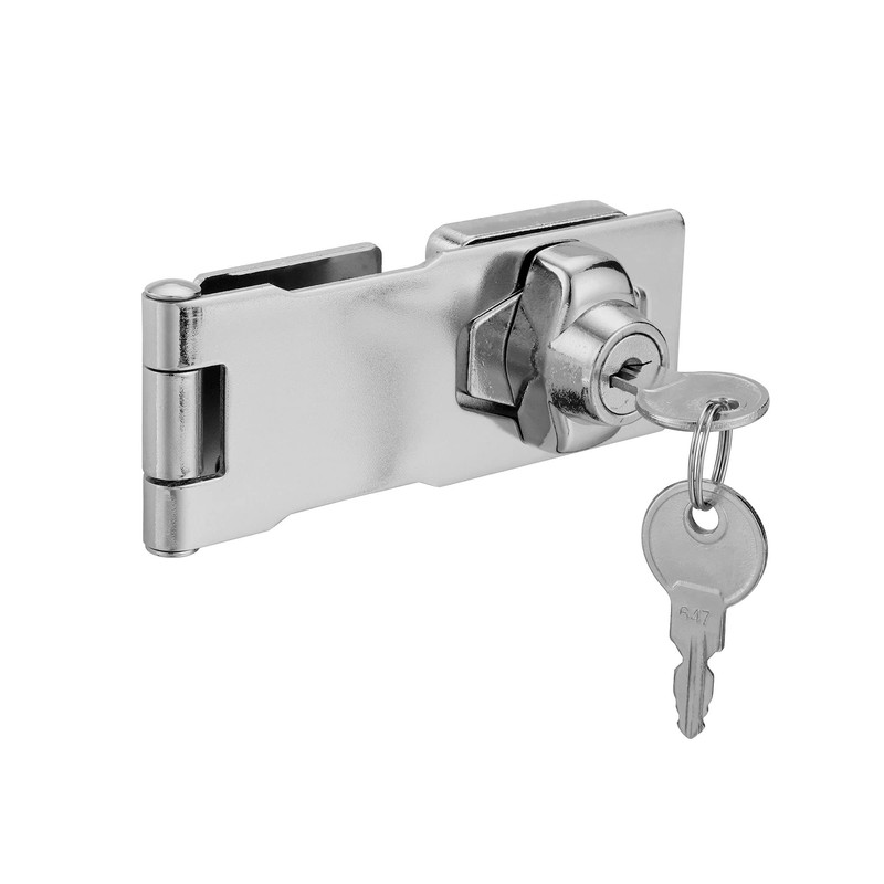2 Pack Keyed Hasp Locks 4 Inch Twist Knob Keyed