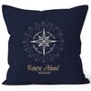 Autiga Maritime Cushion Cover Compass Wind Rose Navigator Sailing Cushion