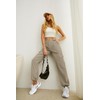 Women High Waisted Cargo Pants Wide Leg Casual Pants 6