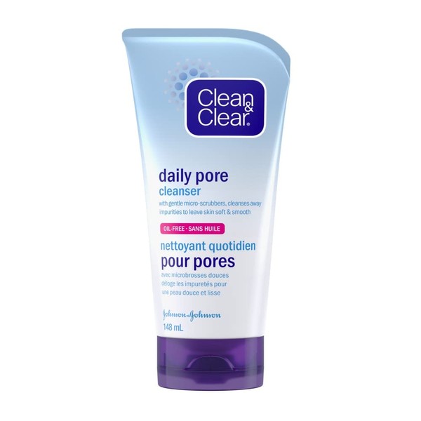 Clean & Clear Daily Pore Facial Cleanser, Oil-Free, 148 mL