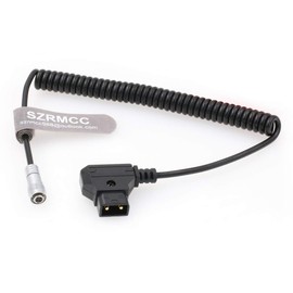 SZRMCC IKAN Portkeys BM5 BM7 HH7 HS7T Monitor Coiled Cable D-Tap to XS6 4-Pin Female (Coiled Cable, Straight 4 Pin)