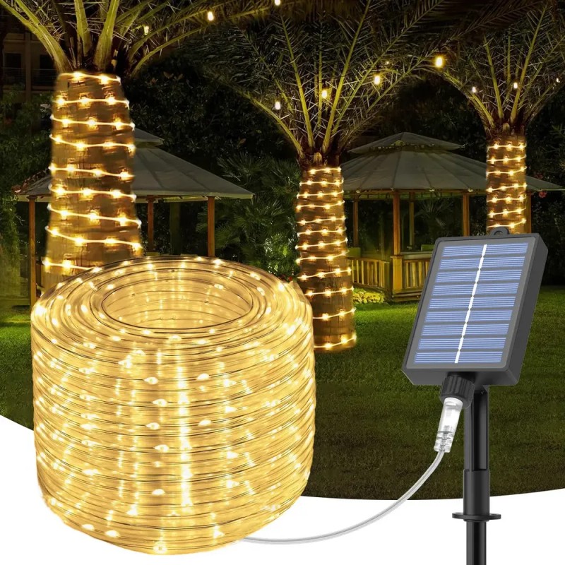 YULUO - Manguera de Luces LED Solar de Navidad 22