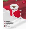 MUNBYN 3" Heart Thermal Stickers, Red Love Adhesive Labels for