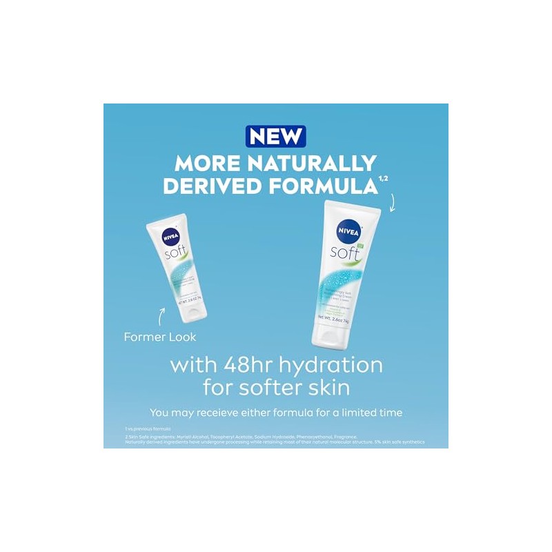 NIVEA Soft Moisturizing Creme, 2.6 Ounce (Pack of 3)