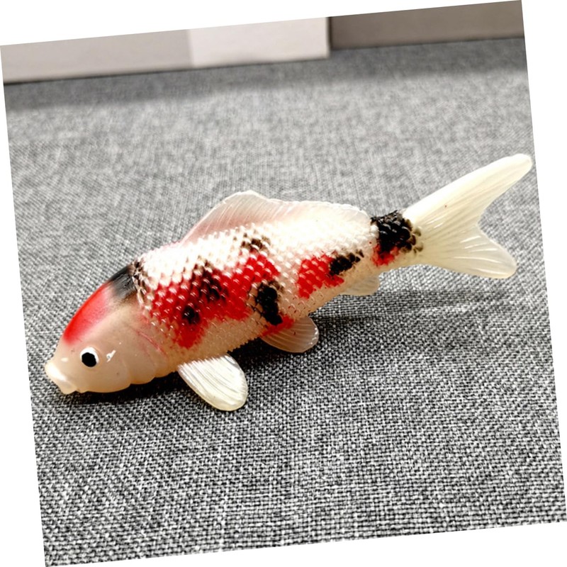 FUNOMOCYA 4 Pcs Artificial Fish Tank Ornaments Decorative Carp Lifelike