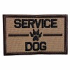 TrendyLuz Service Dog, K9 Dog Embroidered Tactical Morale Hook & Loop Patch Coyote Brown