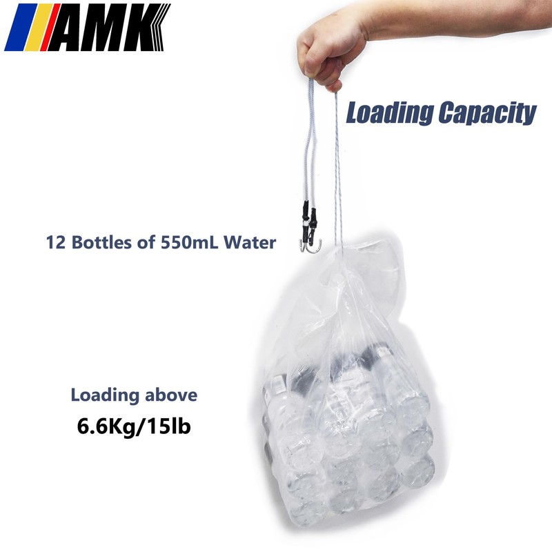 AMK 4Pcs 28in 1/10 Scale Elastic RC Crawler Tow Ropes