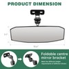 SHEJISI UTV Rear View Mirror Compatible with CFMOTO Uforce 1000/1000
