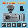 Generic 3 Channel Dash Cam, 4K Dash Cam Front and