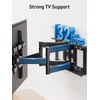 PERLESMITH Full Motion TV Wall Mount for Most 37-82 Inch