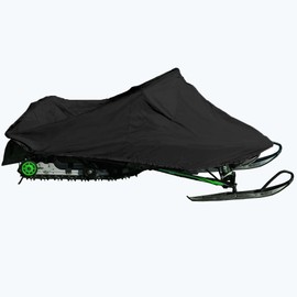 SBU 200 Denier Storage Snowmobile Cover Compatible for The 1996-1996 Ski Doo Bombardier Model SS Snowmachine Sled. All Black.