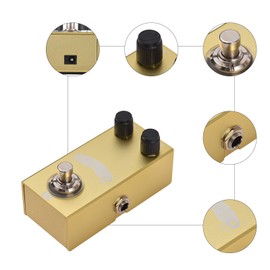DK Chorus Pedal Electric Guitar Effects Pedal True Bypass Metal Shell DC 9V 6.35mm Input/Output Interface Mini Guitar Chorus Effector