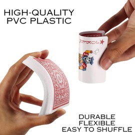 Black & Red Plastic Playing cards, Set of 2, Washable, Waterproof