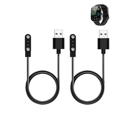 （2 Pack） Charging Cable for Soudorv Waterproof Smartwatch,Magnetic USB Charging Cable Replacement Charger Compatible,Black.
