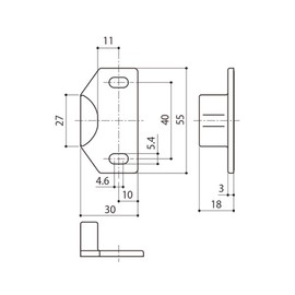中西 Industrial Pull US Handle Peg Case ATU – 5 