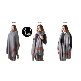 Om Shanti Crafts Meditation Shawl Meditation Blanket Prayer Shawl for Men Women