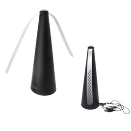 SZPENGC Fly Fan for Table Rechargeable, Fly Swatter Fan for Outside or Inside Meal, Picnic Fans for Table Use, Not Include Battery (Black 2pcs) (Rechargeable)