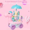Electric Ice Cream Trolley Cart Pretend Play Food Dessert Children