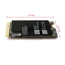 Bluetooth 4.0 Dual-Band Network Card,2.4G/5Ghz Gigabit WiFi Airport Wireless Network Card BCM94360CS BCM94360CSAX Replacement for MacBook Pro 13" and 15" Retina A1502 A1398 A1347 (Late 2013-Late 2014)
