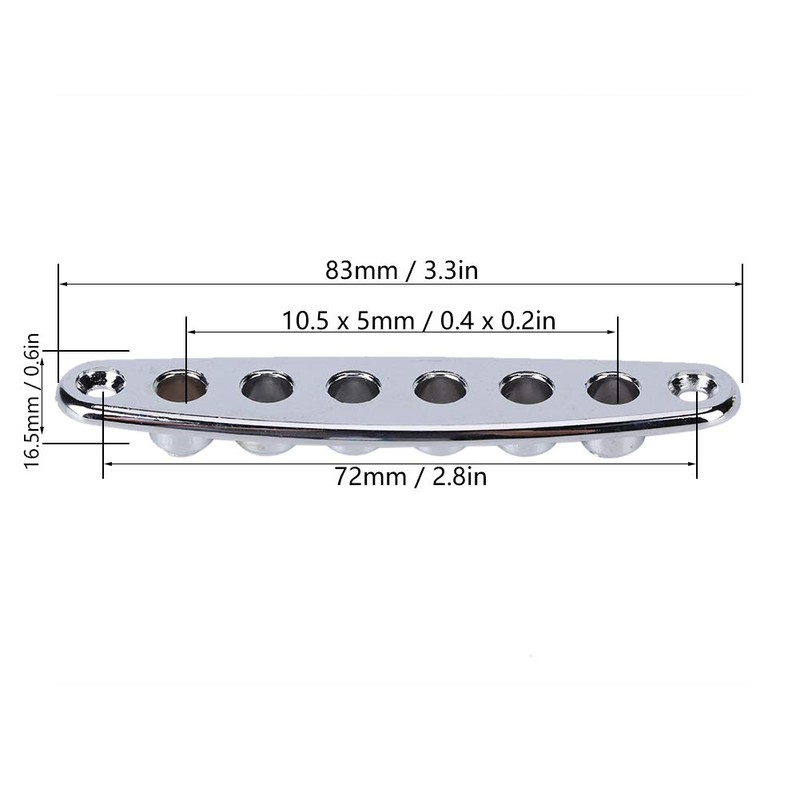 Guitar String Ferrules, Tele-Control Plate, Guitar String Through Plate Mount