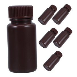 MAGICLULU 6pcs Laboratory Reagent Bottles Sample Containers for Liquid Storage Sealing and Packaging Lightweight for Various Environments