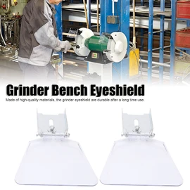2Pcs Bench Grinder Eye Shield 304 Stainless Steel Bench Grinder Safety Guards Shields Machine Accessory for Protection 200/250