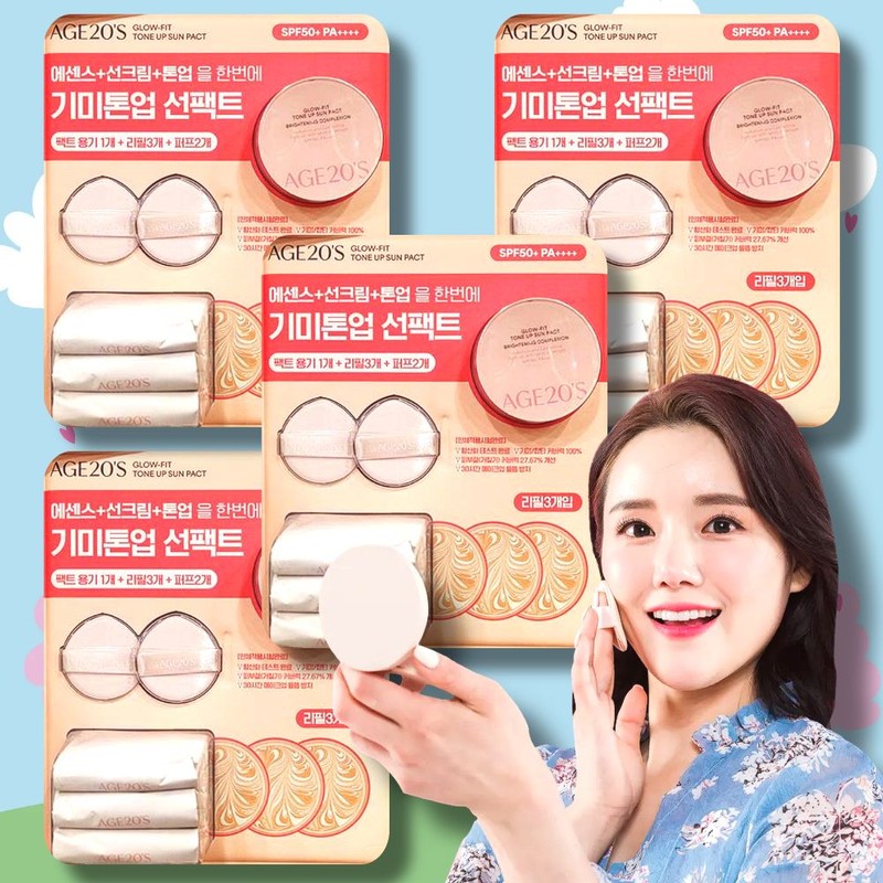 AGE2WENNESS AGE 20'S AGE20's Tone-Up Sunpact Traders Refill x3 +