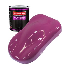 Restoration Shop - Magenta Acrylic Urethane Auto Paint - Quart Paint Color Only - Professional Single Stage High Gloss Automotive, Car, Truck Coating, 2.8 VOC