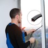 40 Feet D-Shape Weather Stripping Seal Strip for Doors/Windows, Adhesive