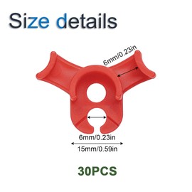 INCREWAY 30PCS Plant Stem Trainer,Plastic 90 Degree Plant Stem Trainer Plant Low-Pressure Training Clip Plant Branch Clamp (Red)