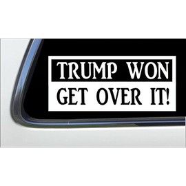 ThatLilCabin - Trump won, get over it 8" AS869 car sticker decal