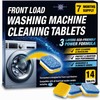 Washing Machine Cleaner Tablets 14 Pack for HE Front Loader