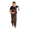 Berne Youth Softstone Insulated Bib Overall, Small Regular, Bark